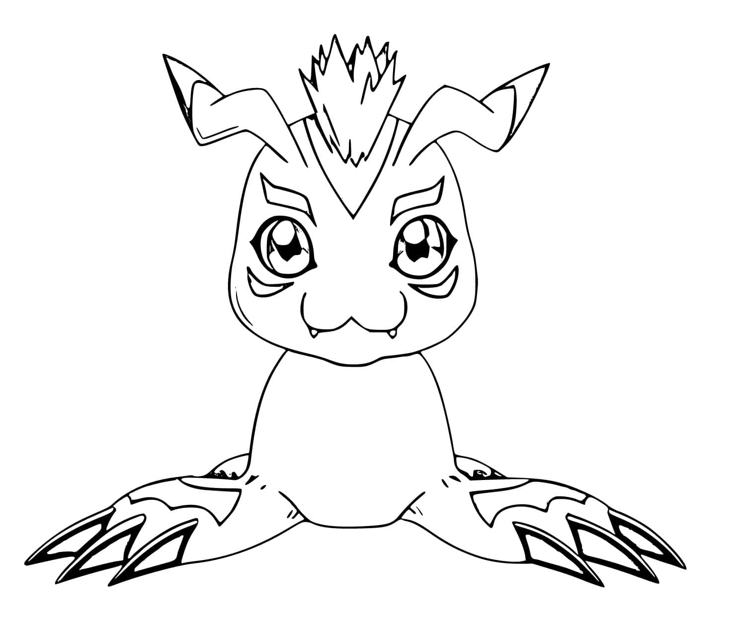 Desenho de Gomamon Digimon para Colorir