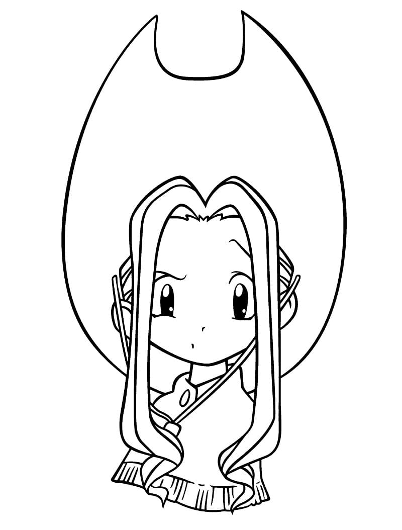 Desenho de Mimi Tachikawa Digimon para Colorir