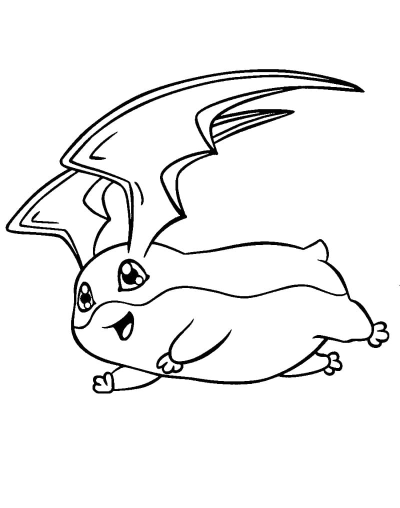 Desenho de Patamon Grátis para Crianças para Colorir