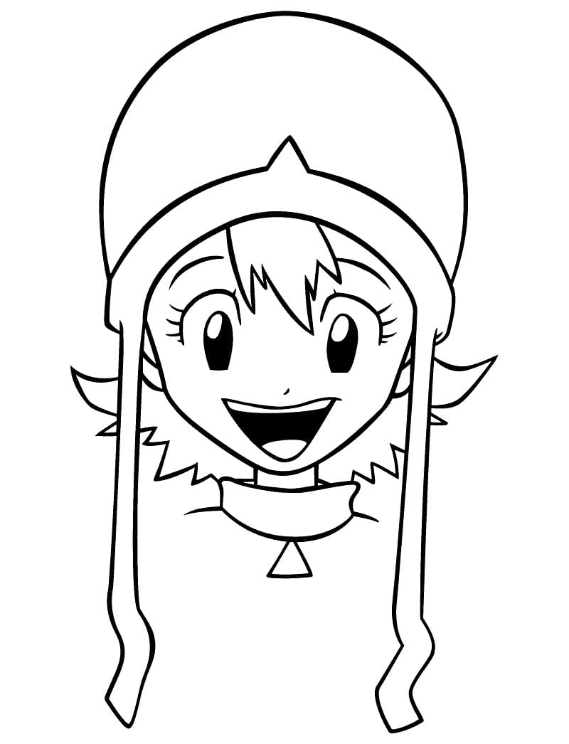 Desenho de Sora Takenouchi para Colorir