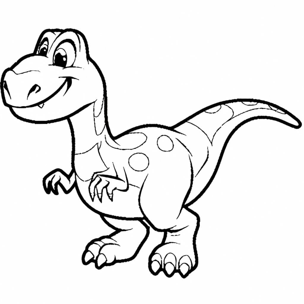 Desenho de um Dinossauro para Colorir