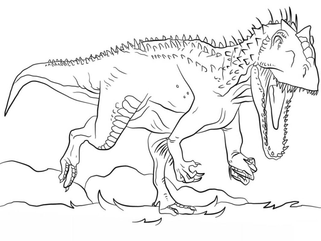 Desenho Indominus Rex para Colorir