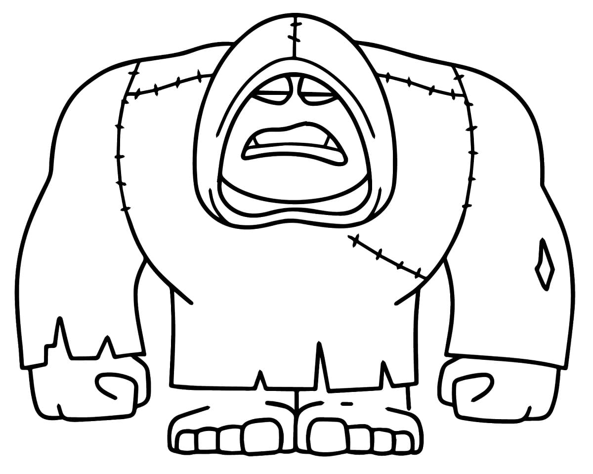 Desenho de Deep Dark Secret de Divertida Mente 2 para Colorir
