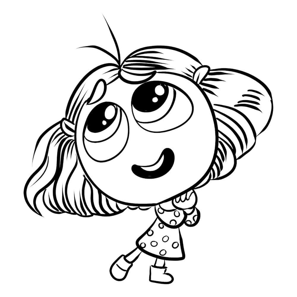 Desenho de Invejá de Divertida Mente 2 para Colorir