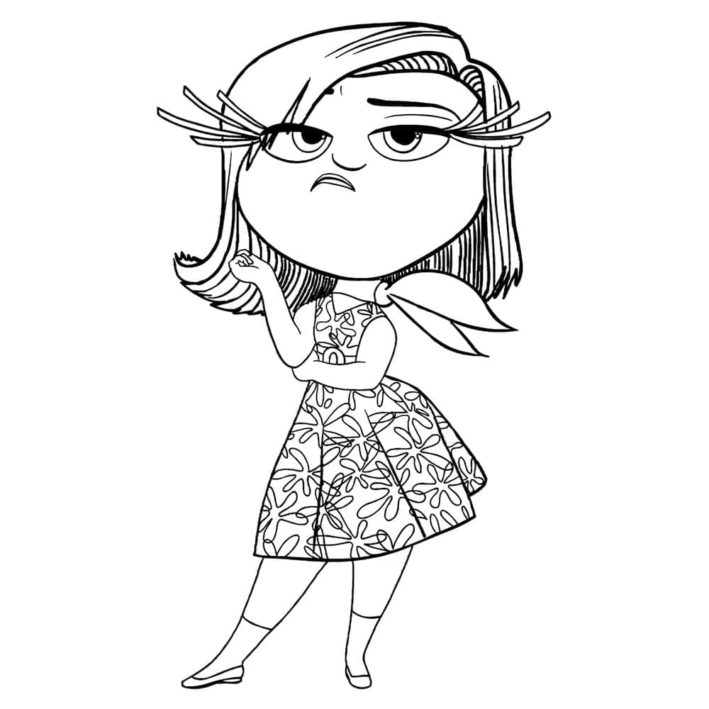 Desenho de Nojinho de Divertida Mente 2 para Colorir
