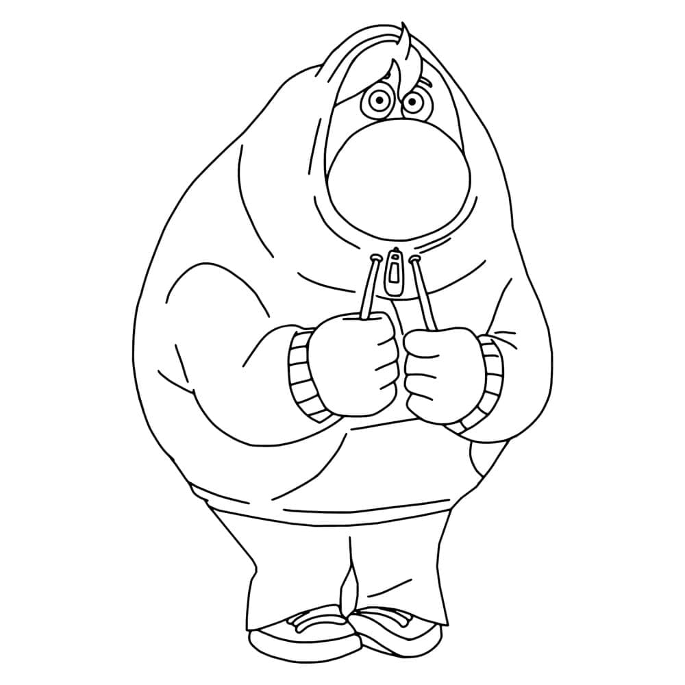 Desenho de Vergonha Divertida Mente 2 para Colorir