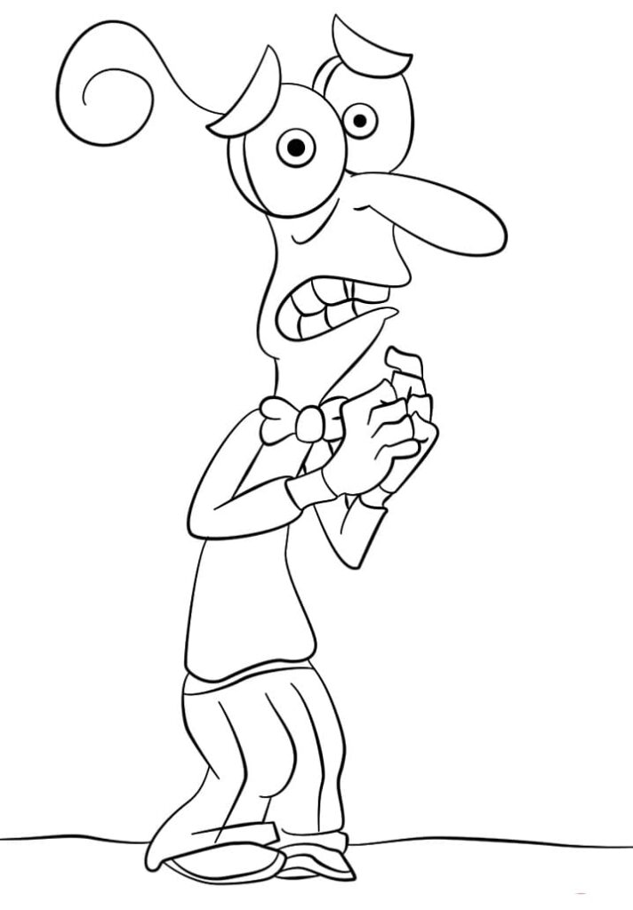Desenho Medo de Divertida Mente para Colorir