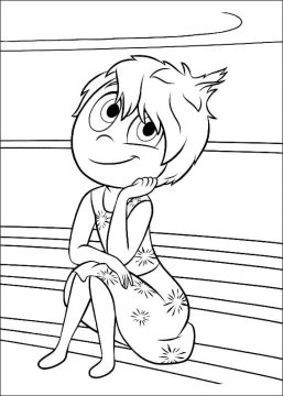 Desenho Pdf Alegria de Divertida Mente para Colorir