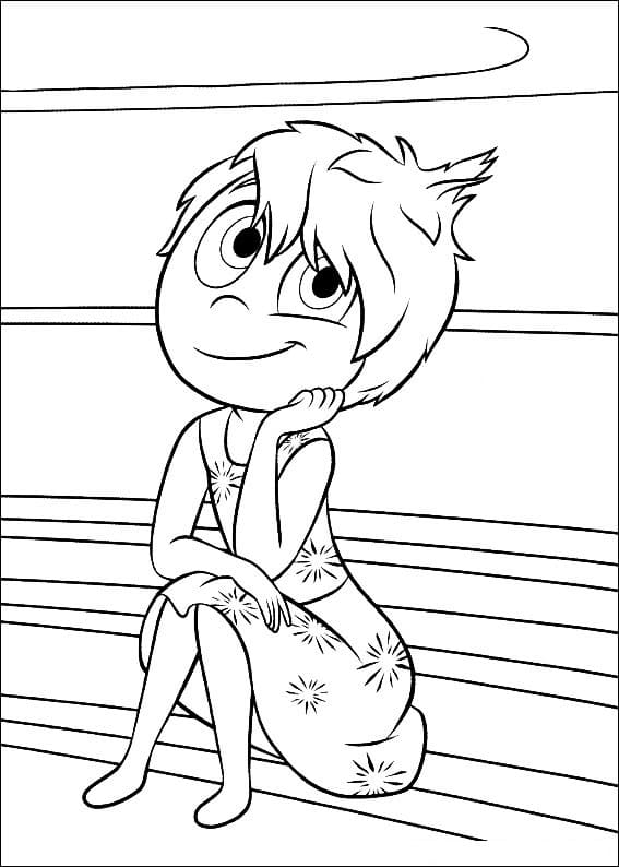 Desenho Pdf Alegria de Divertida Mente para Colorir