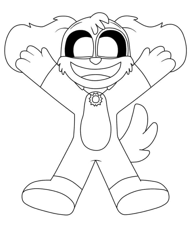 Desenho de Dogday Animado para Colorir