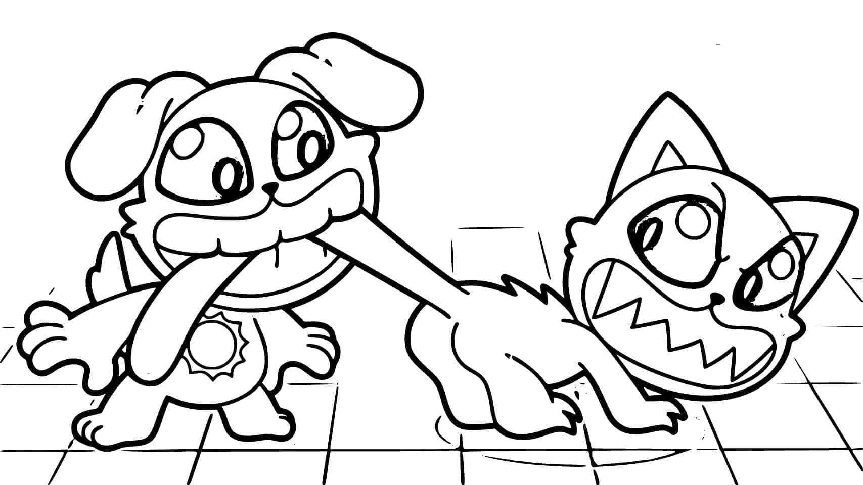 Desenho de Dogday Imprimivel Grátis para Crianças para Colorir