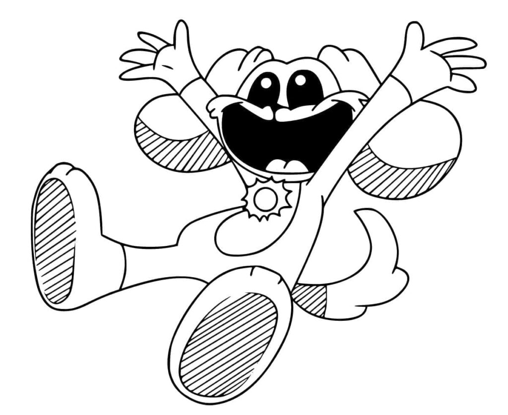 Desenho de Dogday de Smiling Critters Poppy Playtime para Colorir