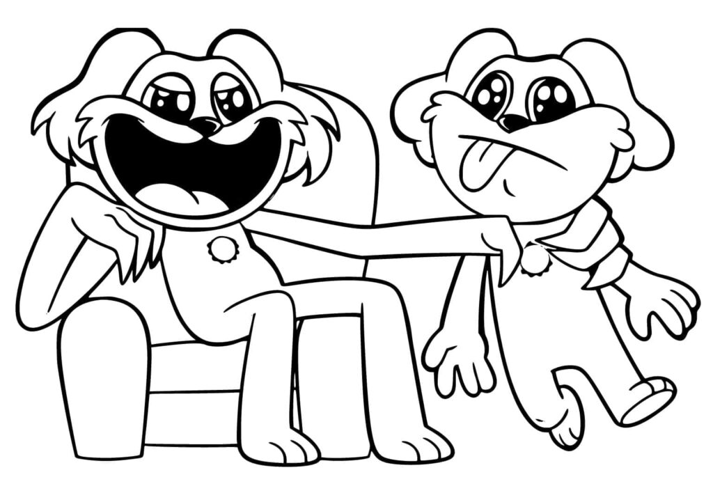 Desenho de Pintura de Dogday para Colorir