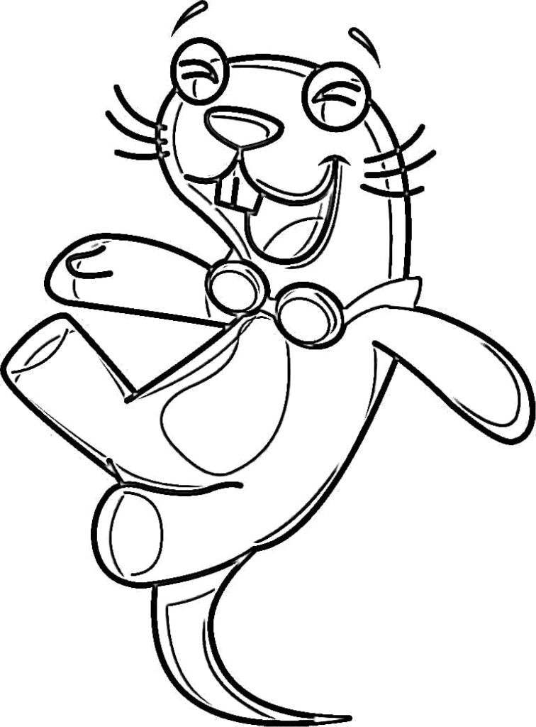 Desenho Fico de Doki para Colorir