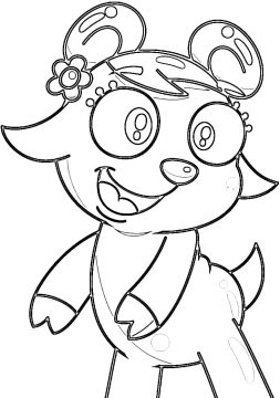 Desenho Gabi de Doki 1 para Colorir