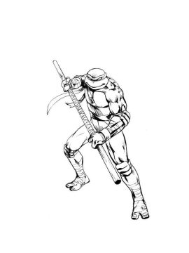 Desenho de Donatello Tartarugas Ninja Imprimível para Colorir