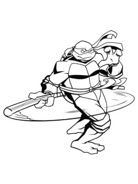 Desenho de Tartarugas Ninja Donatello para Colorir