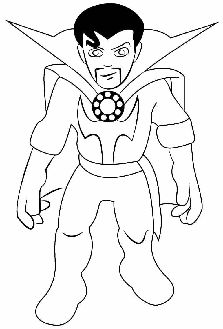 Desenho Doutor Estranho Fácil para Colorir