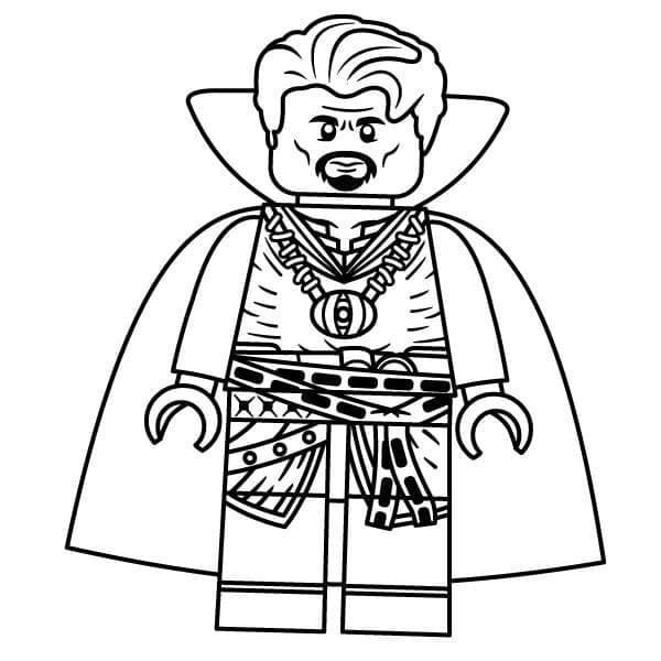 Desenho Doutor Estranho Lego 1 para Colorir
