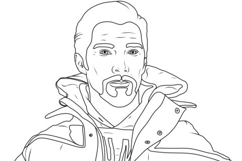 Desenho Marvel Doutor Estranho para Colorir