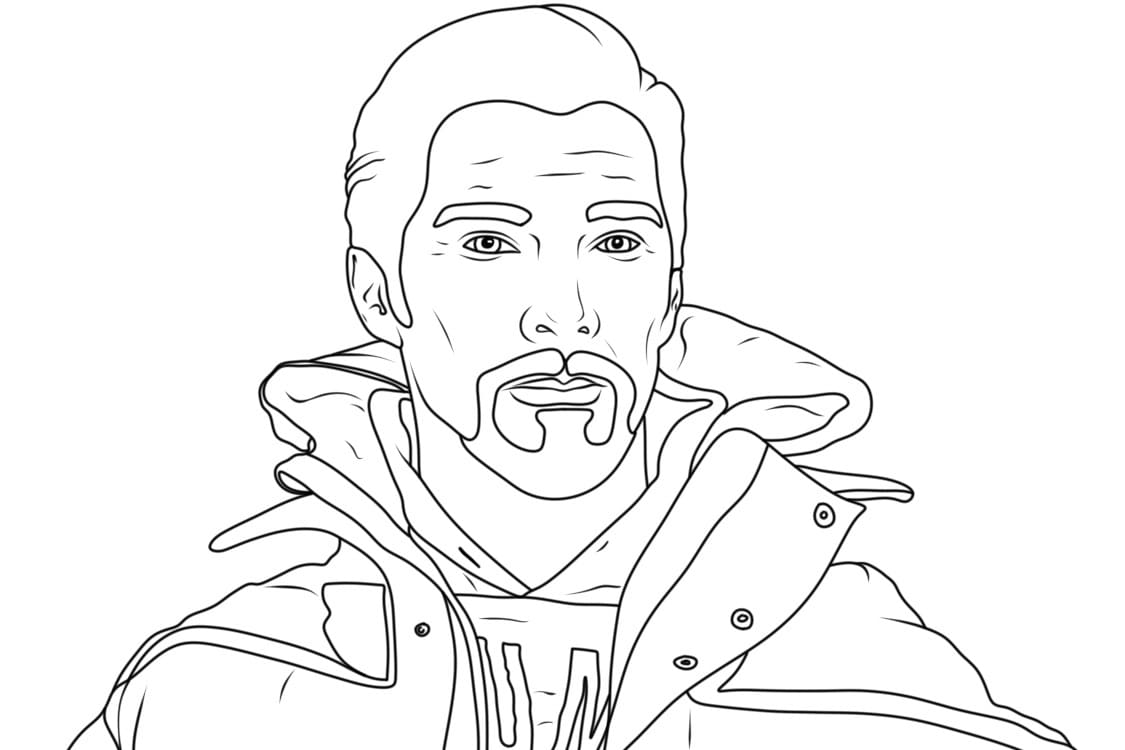 Desenhos de Doutor Estranho para Colorir