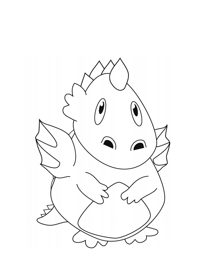 Desenho de Dragão Download para Colorir