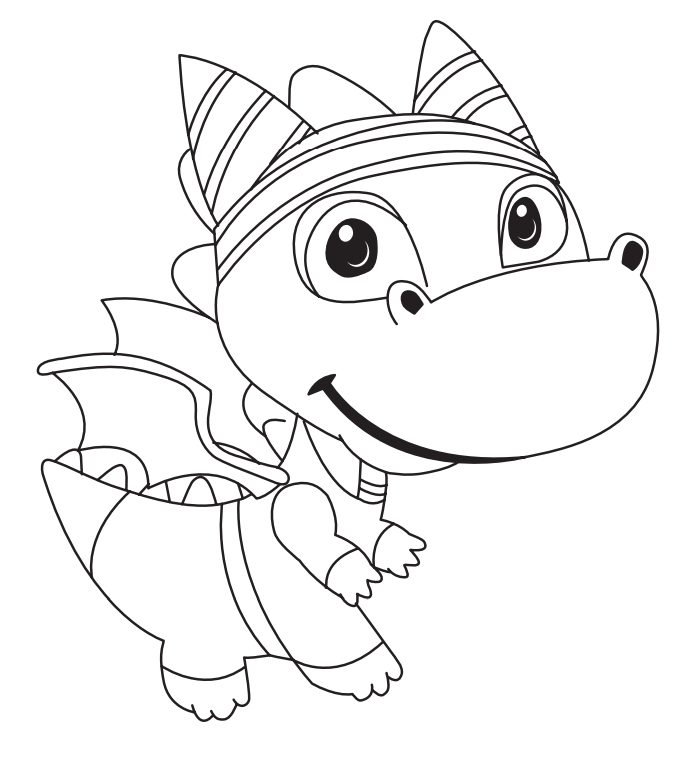 Desenho de Dragão para Colorir Pdf Grátis