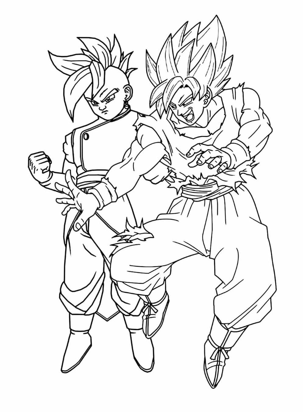 Desenhos de Anime Dragon Ball Z para Colorir