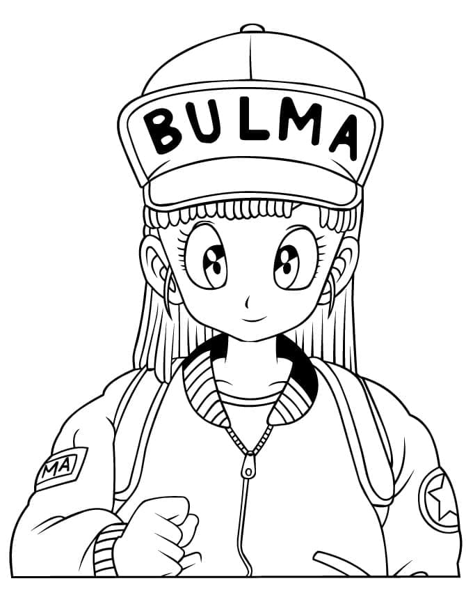 Desenhos de Bulma de Dragon Ball Z para Colorir