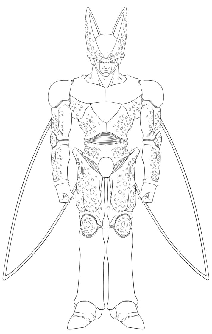 Desenhos de Cell Dragon Ball Z para Colorir