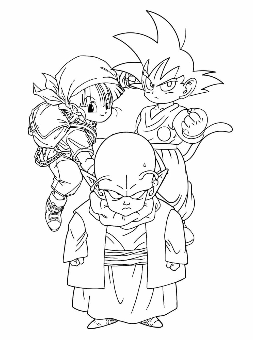 Desenhos de Dragon Ball Z Grátis para Crianças para Colorir