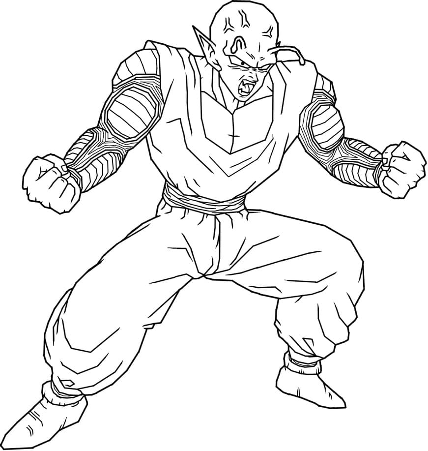 Desenhos de Dragon Ball Z Piccolo para Colorir