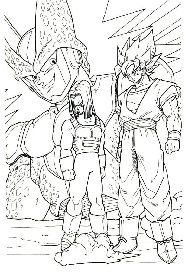 Desenhos de Dragon Ball Z para Colorir