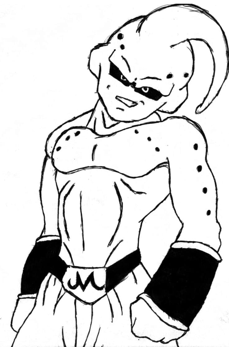 Desenhos de Majin Boo de Dragon Ball Z para Colorir