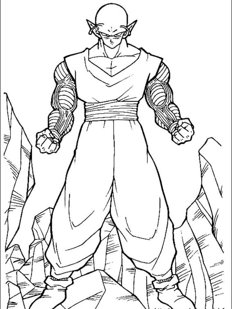 Desenhos de Piccolo de Anime Dragon Ball Z para Colorir