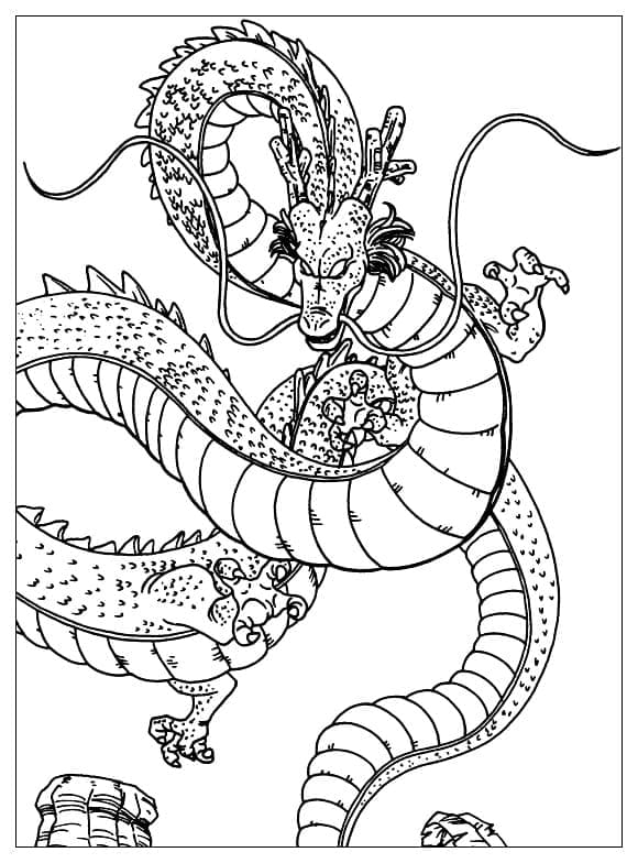 Desenhos de Shenlong Dragon Ball Z para Colorir