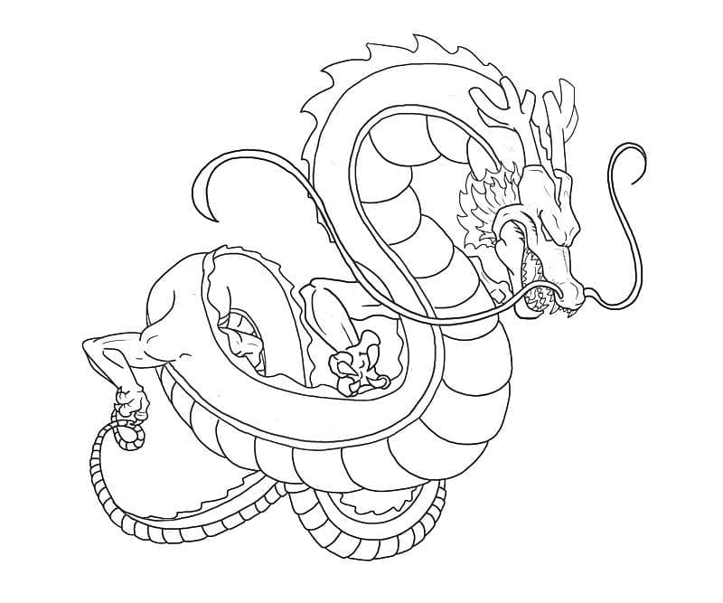 Desenhos de Shenlong de Dragon Ball Z para Colorir