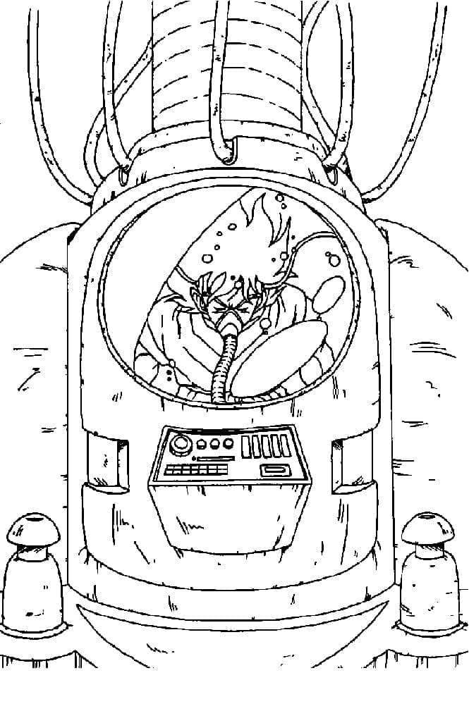 Desenhos de Son Goku de Anime Dragon Ball Z para Colorir