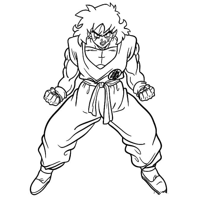 Desenhos de Yamcha de Dragon Ball Z para Colorir