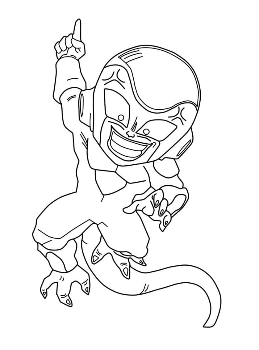Desenho de Freeza Chibi para Colorir