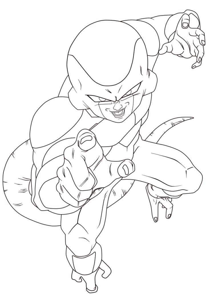 Desenho de Freeza de Dragon Ball Z para Colorir