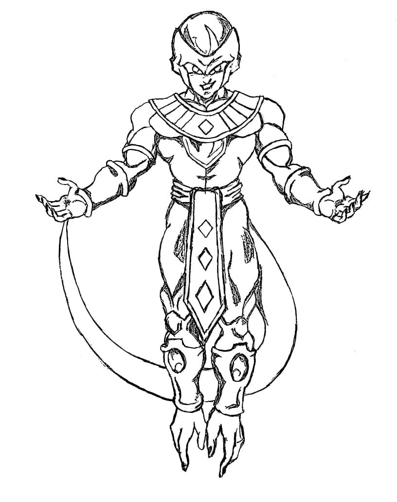 Desenho de Freeza Dragon Ball para Colorir
