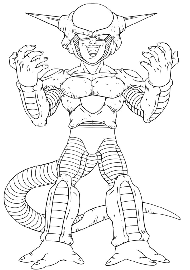 Desenho de Freeza Malvado para Colorir