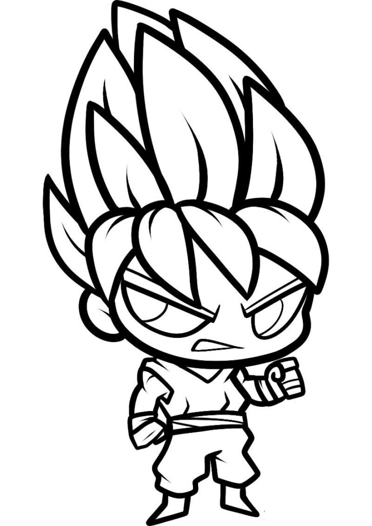 Desenho de Dragon Ball Grátis para Imprimir e Colorir