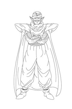 Desenho de Dragon Ball para Colorir Imprimível