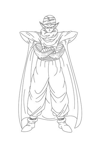 Desenho de Dragon Ball para Colorir Imprimivel