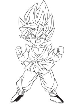 Desenho de Dragon Ball Pdf para Colorir