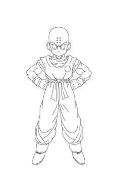 Desenho de Dragon Ball Pdf para Imprimir e Colorir