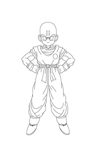 Desenho de Dragon Ball Pdf para Imprimir e Colorir