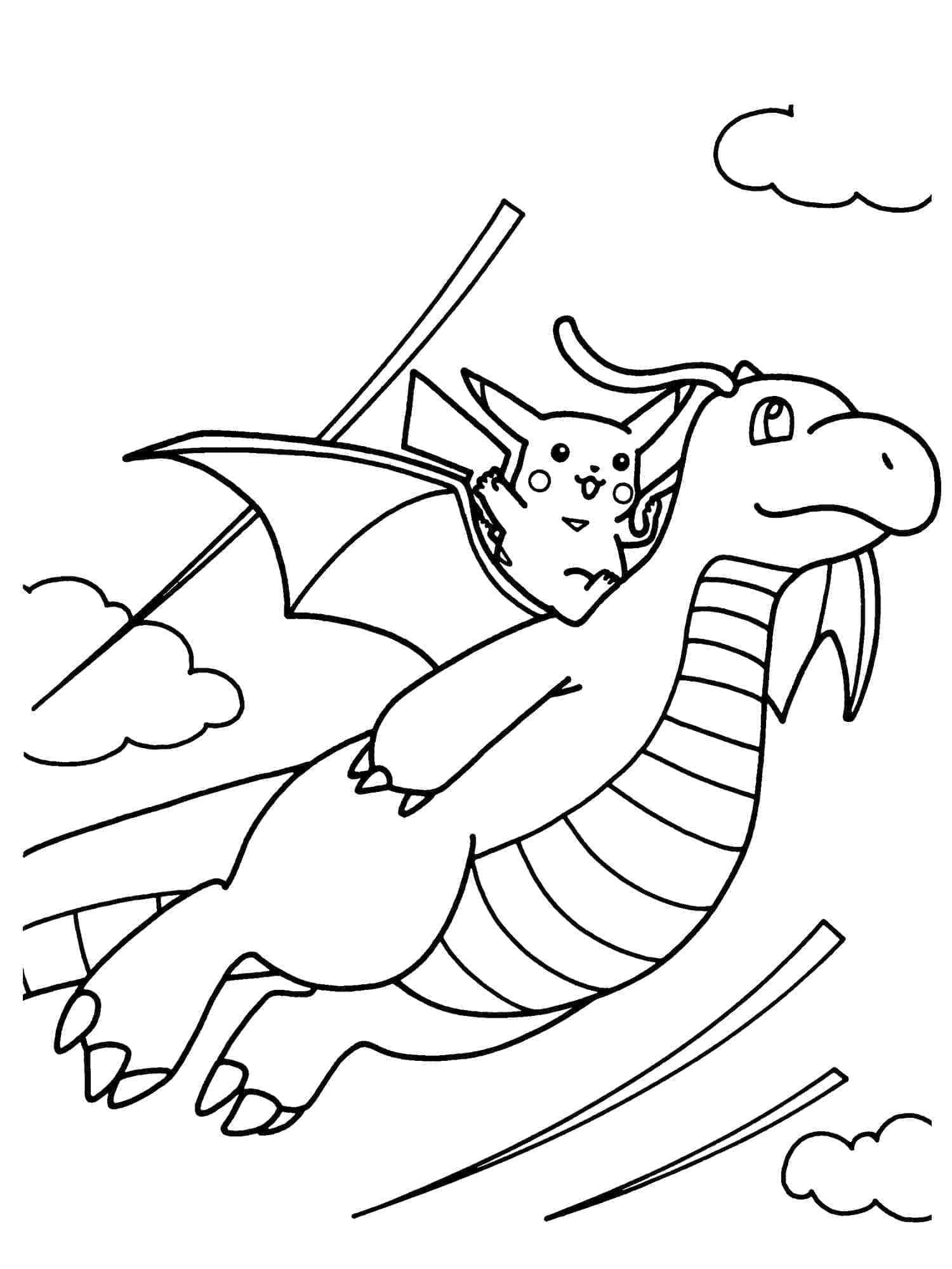 Desenhos de Dragonite para Colorir